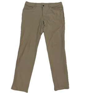 Lululemon ABC Pant Classic Khaki Golf Business Stretch | SIZE: 36x33